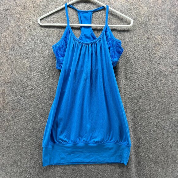 Lululemon Tank Top Women XS Blue No Limits Racerback Built In Bra - Picture 1 of 8